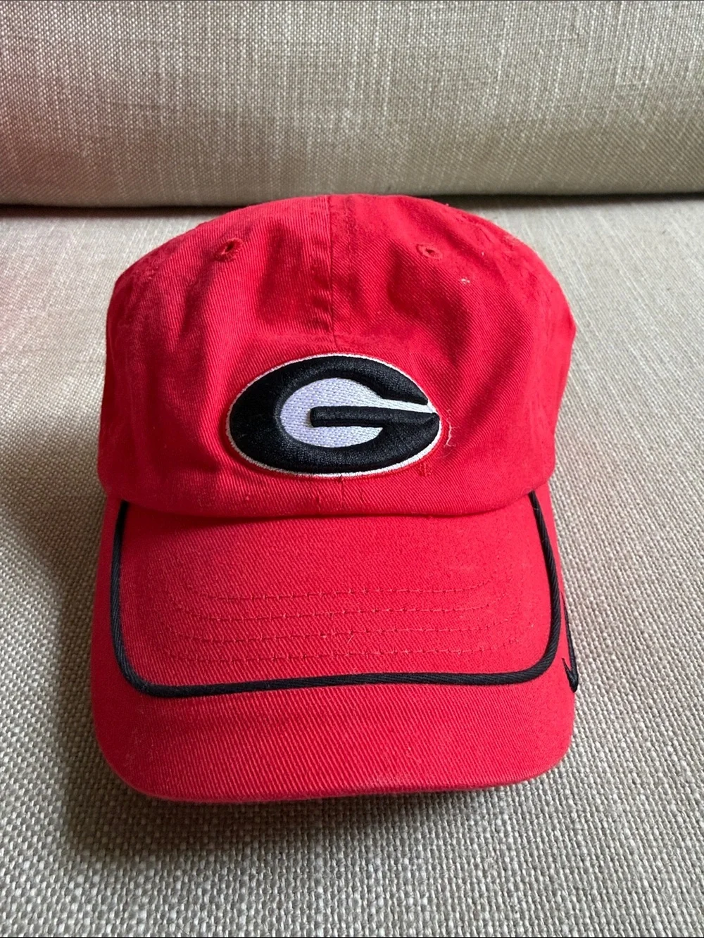 Red University of Georgia Logo Baseball Cap